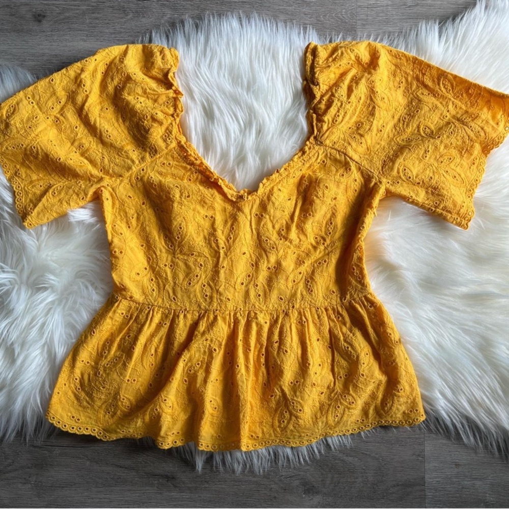 H&M Embroider Cotton Top